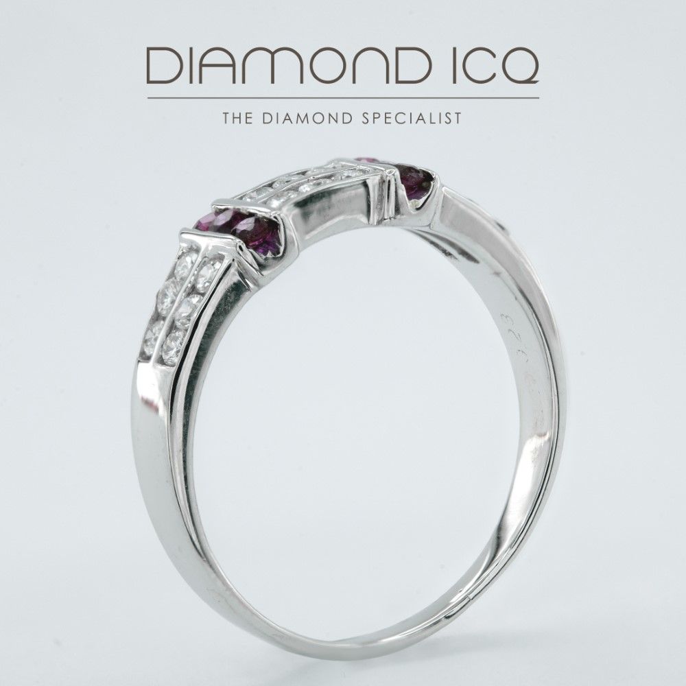 14K White Gold Unisex Diamond Ring with 0.38 ctw Diamond